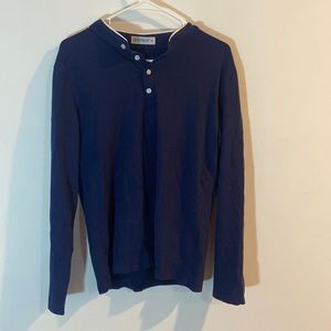 Long Sleeve Blue Button Down